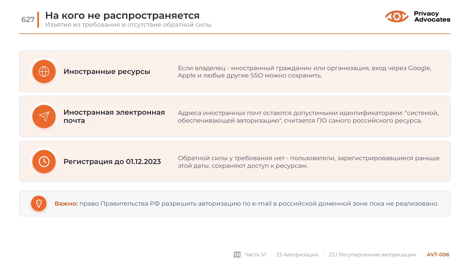Слайд AVT-006: На кого не распространяется